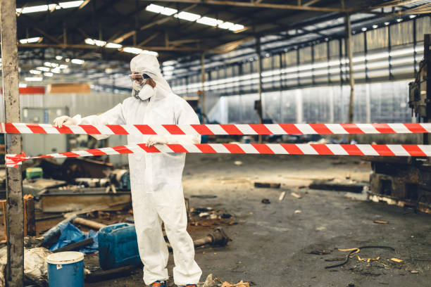 Professional Infectious Disease Decontamination technician working in South River, NJ
